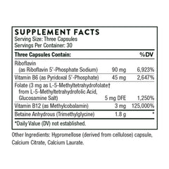 [Pack of 2] THORNE - Methyl-Guard Plus , Gluten-Free, Dairy-Free - 90 Capsules